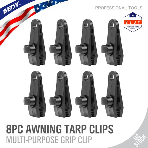 8PC Heavy Duty Tarp Clips Clamps Great