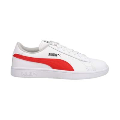 

Puma Smash V2 Lace Up Youth Мужские белые кроссовки Повседневная обувь 365170-34, Белый, Puma Smash V2 Lace Up Youth