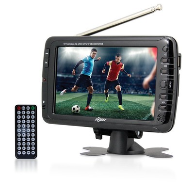 TV17037 Portable LCD 7quot ATSCNTSC Digital TV ACDC USBSD Remote Heaphone Jack