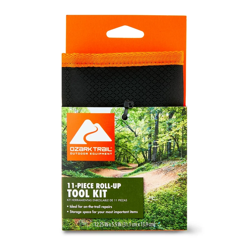 Ozark Trail 11-Piece Roll-Up Bike Tool Kit
