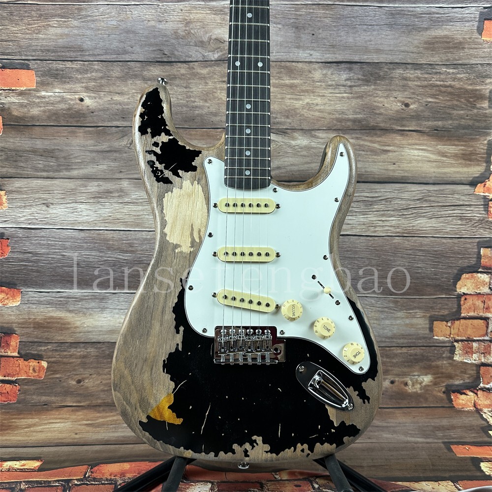 John Mayer Black 1風レリックギター - ビンテージスタイル John Mayer Black 1風レリックギター - ビンテージスタイル