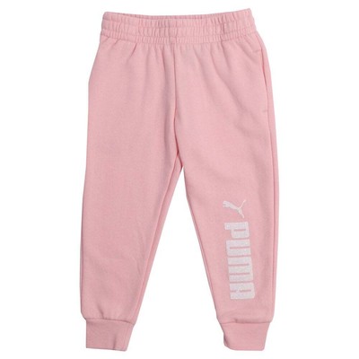 

Флисовые джоггеры Puma No. 1 с логотипом, размер  для маленьких девочек, повседневная спортивная нижняя часть, Розовый, Puma No. 1 Logo Pack Fleece Joggers Infant