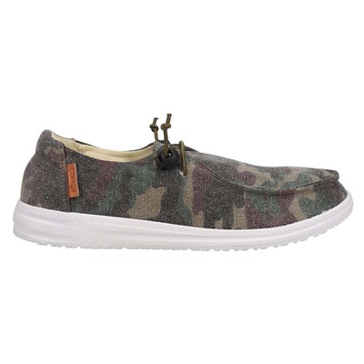 Corkys Kayak Camouflage Slip On Boat Женские зеленые кроссовки повседневные 51-0127-CAMO