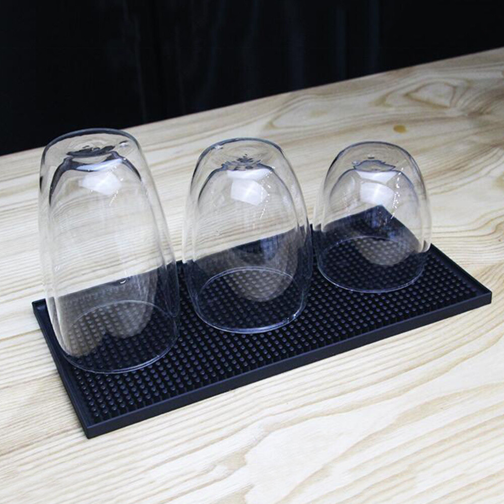 1 Pc Counter Mat Silicone Drain Non Slip Bar Pad Cup Mats For
