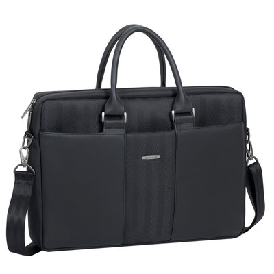 Rivacase 8135 Shoulder Bag, Laptop Bag with Metal Hardware, PU Leather Protectiv