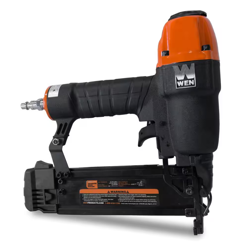 WEN Brad Nailer 18 Gauge Pneumatic Brad Nailer 2 Inch Air Nail Gun