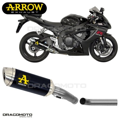 SUZUKI GSX-R 600 2006-2007 Exhaust ARROW THUNDER ALU Black