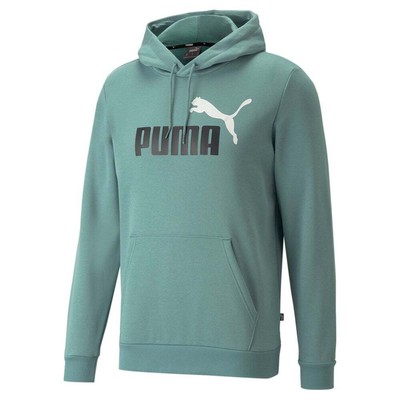 Puma Essentials Logo Pullover Hoodie Мужская синяя повседневная верхняя одежда 84684950