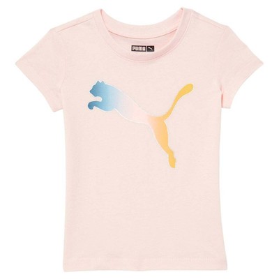 Puma Gradient Pack Graphic Crew Neck Short Sleeve Tshirt Infant Girls Pink Casua