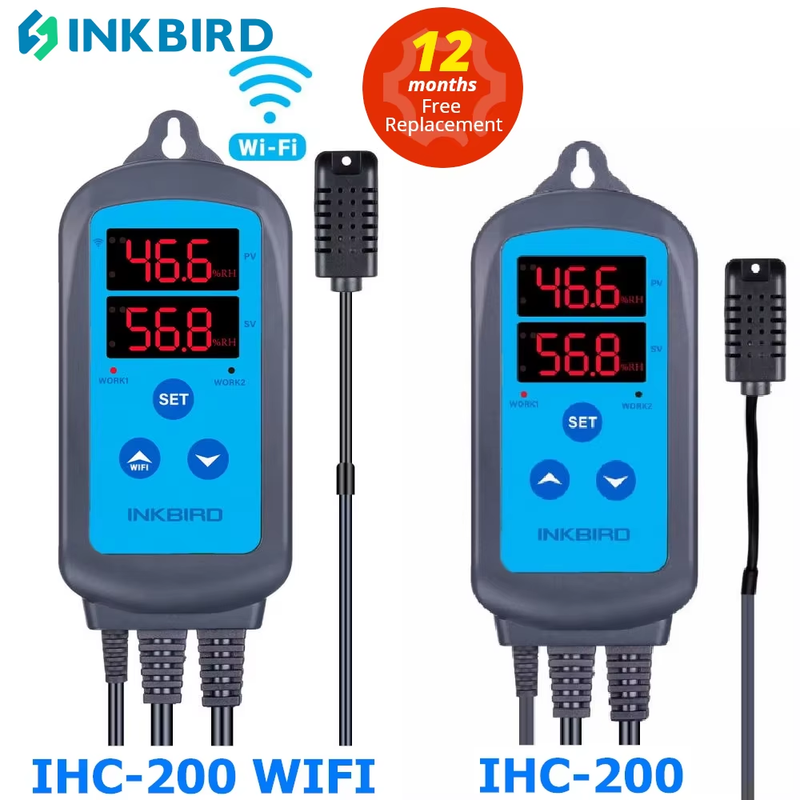 IHC-200 & 200 WiFi EU Socket&Plug Digital Humidity Controller for Household Humi