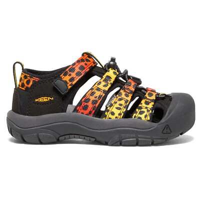 Черные повседневные сандалии для девочек Keen Newport H2 Cheetah Sport Youth Girls 1026855