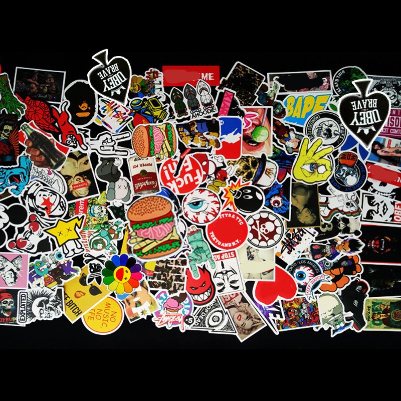 100 Pcs Sticker Bomb Decal Vinyl Roll For Car Skat In Ebay Motors