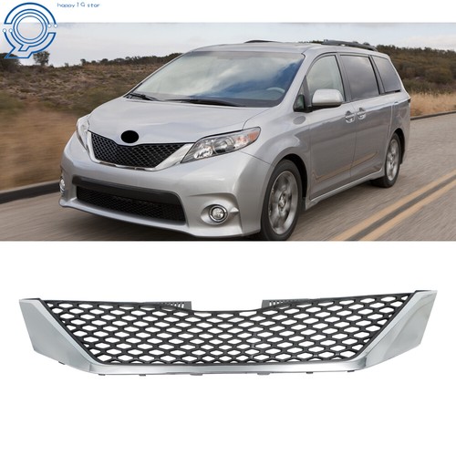 トヨタ　シエナSE　純正フロントグリル Front Upper Grille Grill Assembly Chrome Trim&Black For 2011