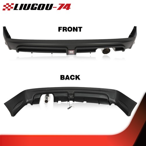 Fit For 2006-2011 Honda Civic 4dr Air Dam Chin Diffuser Mugen Rear Bumper Lip 