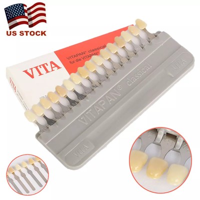 16 Colors Shade Guide Teeth Dental Materials For VITA A1-D4 Whitening Comparison