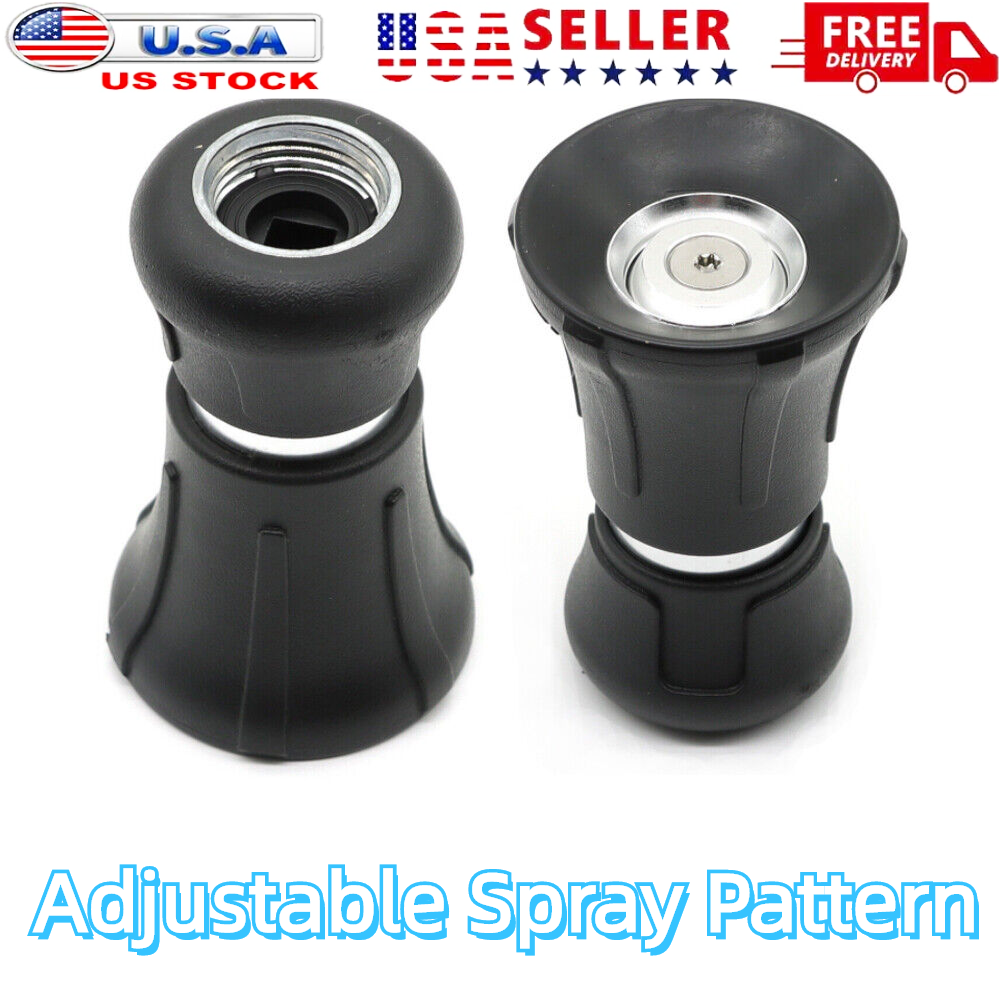 2PC Fire Hose Nozzle Water Sprayer Garden Adjustable High Pressure Washer Jet