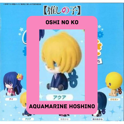 Aquamarine Hoshino Oshi No Ko Petatto Nejimaki 1.5 Figure Gashapon Capsule