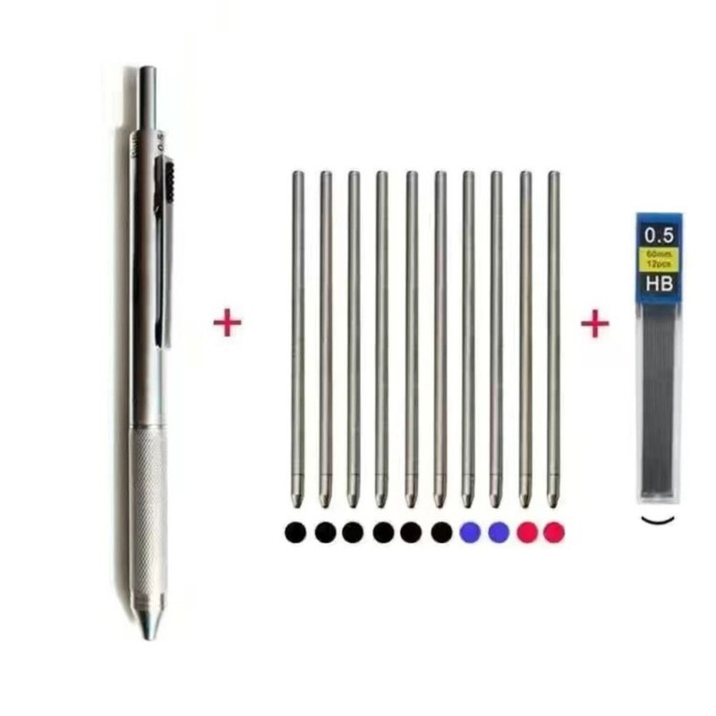 With  Pencil Lead Metal Signing Pen Gel Pen Multi-function Pen Ballpoint Pen