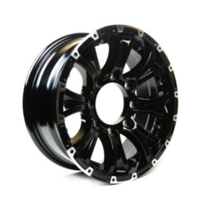 Taskmaster AX02560655BML 15x6 6x5.5 Black Machined Lip 0 Off