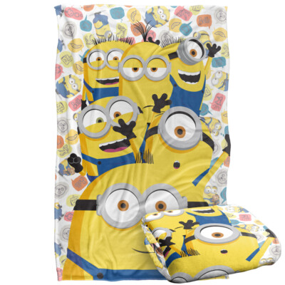 Minions Waving Silky Touch Super Soft Throw Blanket