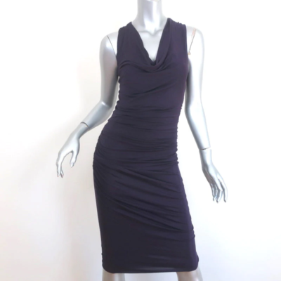 Donna karan draped jersey dress hot sale