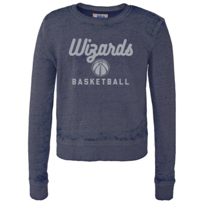 NWT Washington Wizards Women's Distressed Classic Sweatshirt Size Large