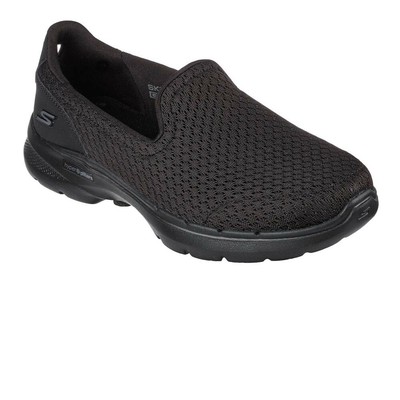SKECHERS SKECHERS WOMENS GO WALK 6 WALKING SHOES BLACK SPORTS OUTDOORS BREATHABLE