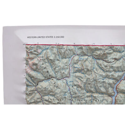 Hubbard Scientific Kalispell, Montana 3D Raised Relief Map - Unframed