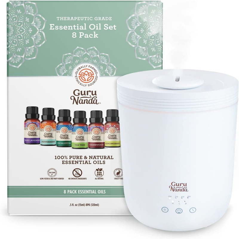 With Set Of 8 Essential Oils
