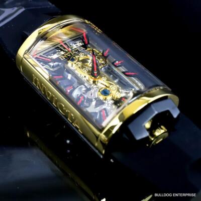 Pre-owned Invicta Vintage Mechanical Skeletonized Ghost Bridge Capsule 29mm Watch