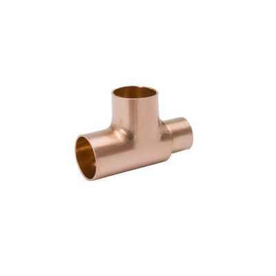 STREAMLINE W 04058 Reducing Tee,Wrot Copper,1''x3/4''x1/2'' 5UGE1