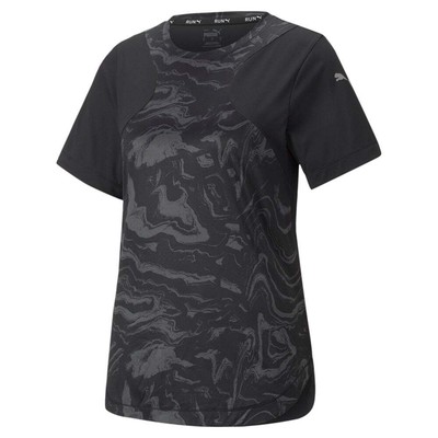 

Puma Graphic Aop Crew Neck Short Sleeve Athletic T-Shirt Womens Size  Casual T, Черный