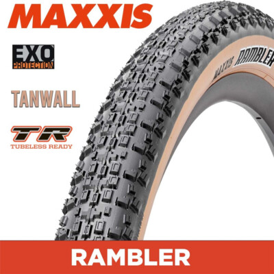 MAXXIS Rambler - 700 X 50 Folding 60TPI EXO TR - Tan Wall