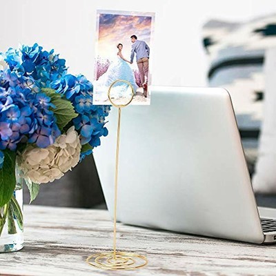 10 Memo Holders Pack 8.75 Inch Tall Table Number Place Card Picture Wire Photo