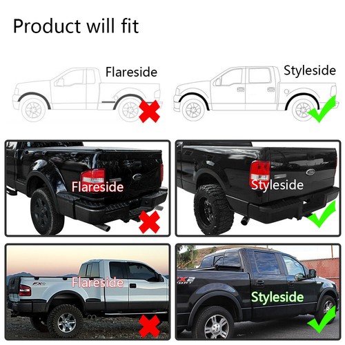 4PCS Fit For 2004-2008 Ford F150 Fender Flares Wheel Protector Factory Style Set