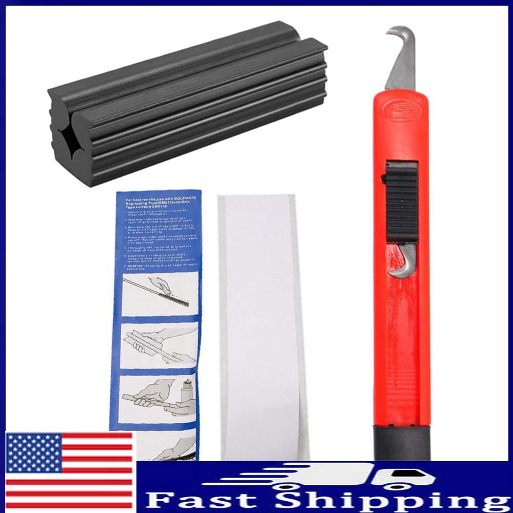 Club Grip Repair Kit Hook Blade Golf Club Grip Kit Rubber Vise Clamp