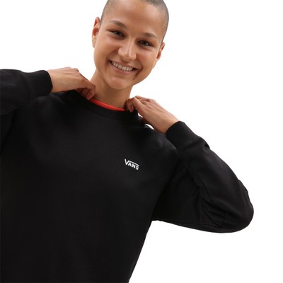 VANS SWEATSHIRTS UNIVERSAL WOMEN VANS WM FLYING V BF FT CREW VN0A5AQ1BLK1 BLACK