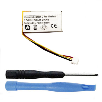 260mAh 533-000151, AHB521630PJT-04 Battery Replacement for Logitech G Pro Mouse