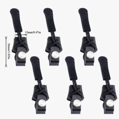 Fix Zipper Zip Slider Repair Instant Kit Removable Rescue Replacement Pack of 6P