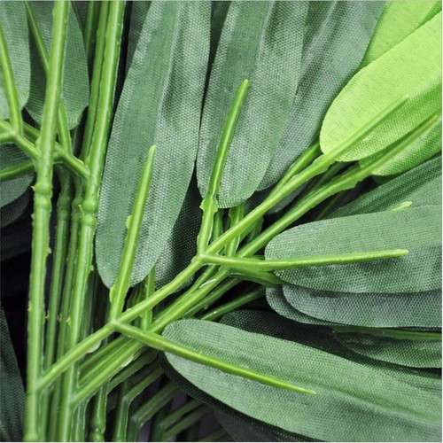 2 Stems Artifical Bamboo Leaf Green Plants Tree Branches ...