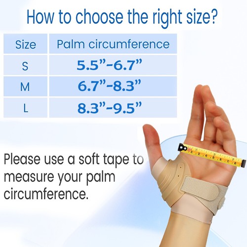 Thumb Brace CMC Joint Protector Orthopedic Support Wrist Immobilizer Tennis Gym