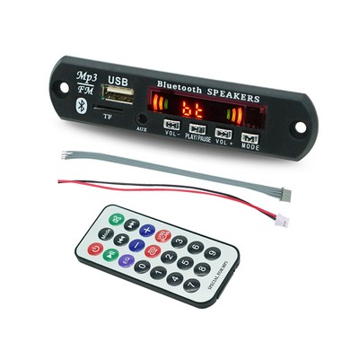 12V Wireless Bluetooth Decoder Board MP3 WMA Audio Module USB TF Radio For Car