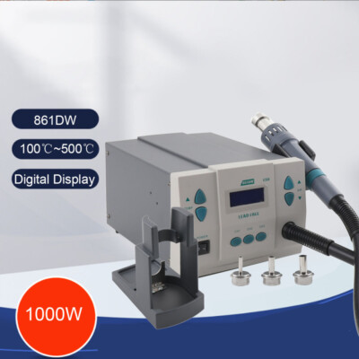 1000W Hot Air Rework Station Soldering Heat Gun Digital Display Quick Station US