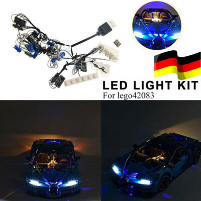 LED Beleuchtungs Licht Kit Für LEGO 42083 Technik Bugatti Chiron Spielzeug DEU
