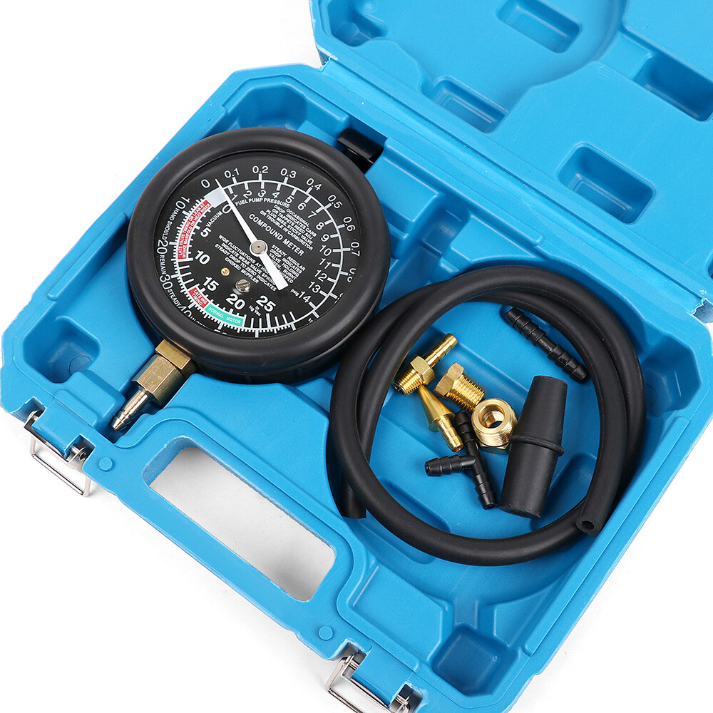 Carburetor Carb Valve Fuel Pump Pressure Vacuum Tester Gauge Test Tool