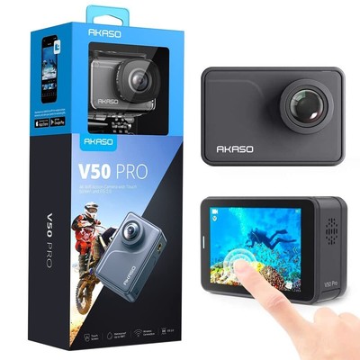V50 Pro Native 4K30fps 20MP WiFi Action Camera with EIS Touch Screen 100 feet...