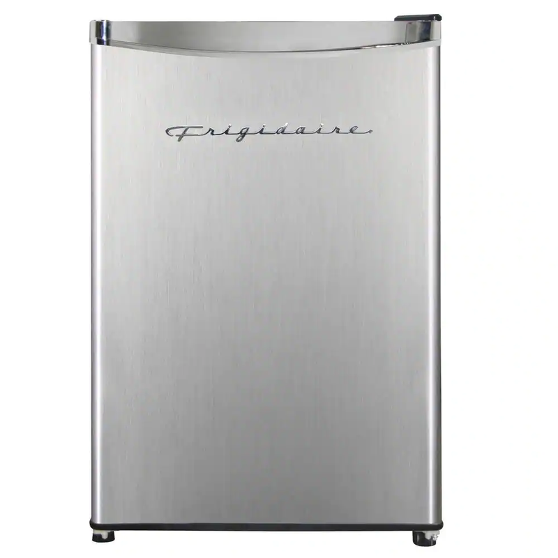 3.2 Cu. Ft. Retro Mini Refrigerator with Freezer with Platinum Door Design