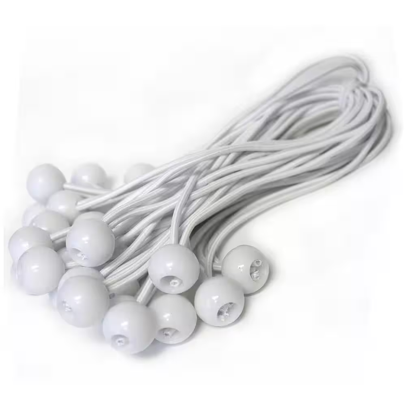 8-inch Ball Bungee Cord, Cord Is 16-inches Stretched And 1-inch Plas
