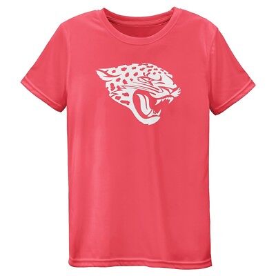 Jacksonville Jaguars Outerstuff NFL Girls Pink Neon Pink Performance T-Shirt