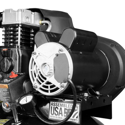 Husky Electric Air Compressor 60 Gal 3.7 HP 175 PSI 1-Phase Oil Lubed Belt Drive